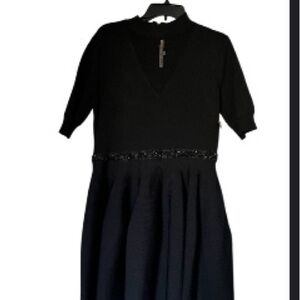 RACHEL Rachel Roy Black Long Sleeve Dress